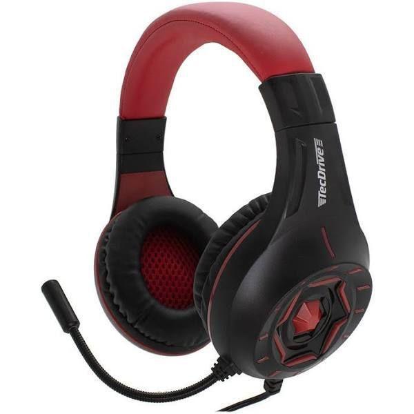 Imagem de Fone de Ouvido Headset Gamer Vermelho PX-12 Space War LED Tecdrive 