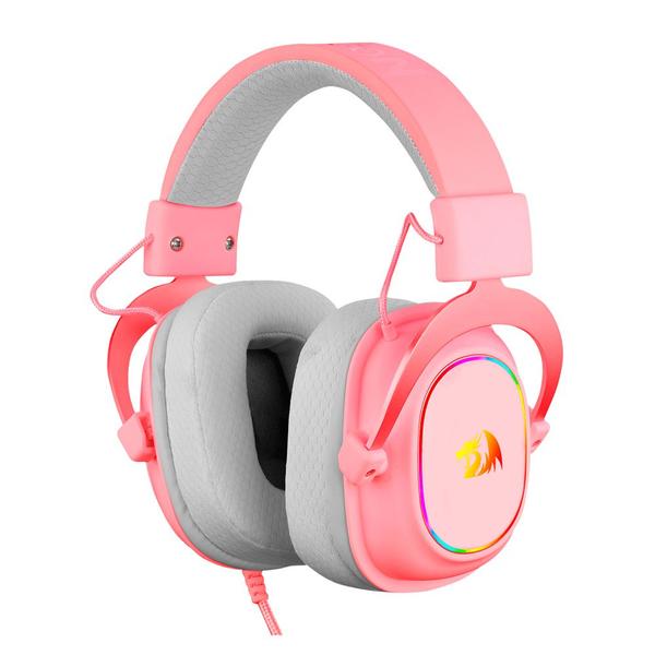 Imagem de Fone de Ouvido Headset Gamer Zeus X Usb Rosa H510P-RGB Redragon