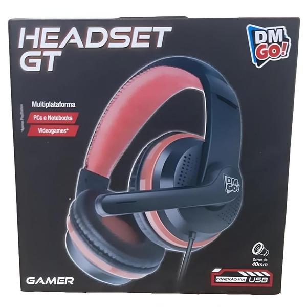 Imagem de Fone De Ouvido Headset GT Gamer Com Microfone USB DM GO