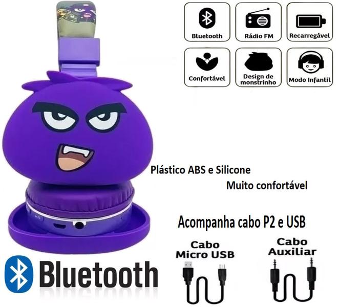 Imagem de Fone de Ouvido Headset Infantil Bluetooth Sem Fio Xtrad