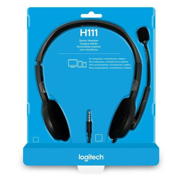 Imagem de Fone de Ouvido Headset Logitech - H111 P3