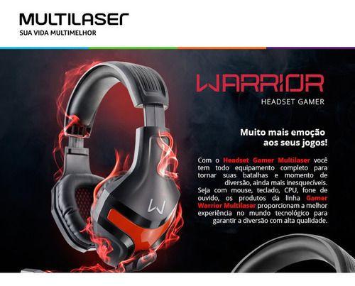 Imagem de Fone De Ouvido Headset Multilaser Game Warrior Ph101