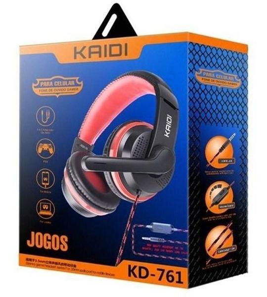 Imagem de Fone De Ouvido Headset P2 Kaidi Gamer Kd761 - Azul - Kmseg