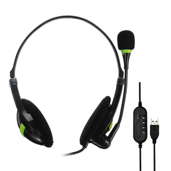 Imagem de Fone de Ouvido Headset VOIP Biauricular USB P/ Callcenter GHVIRWIR OEM