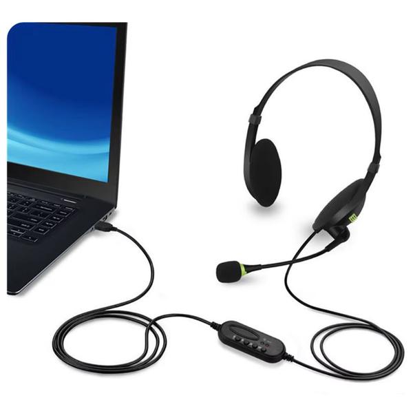 Imagem de Fone de Ouvido Headset VOIP Biauricular USB P/ Callcenter GHVIRWIR OEM