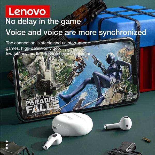 Imagem de Fone De Ouvido In-Ear Bluetooth Sem Fio Lenovo Ht38 Branco