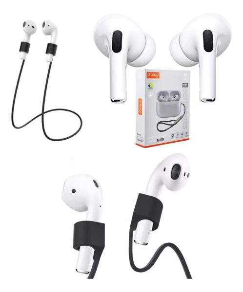 Imagem de Fone de ouvido in-ear sem fio Agold FN-BT5 branco com luz LED