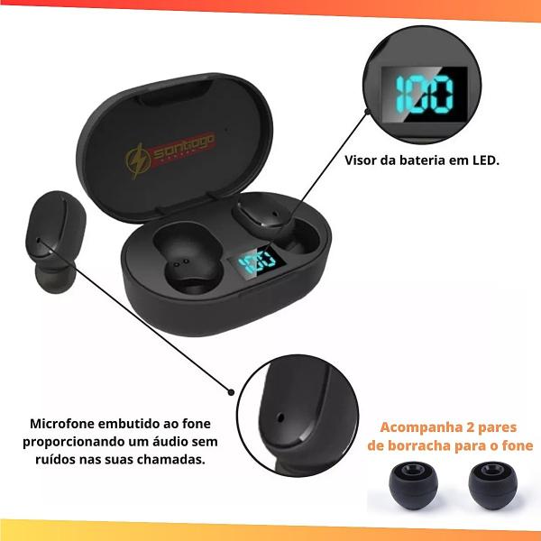 Imagem de Fone De Ouvido In-ear Sem Fio Esportes Caminhadas Academias