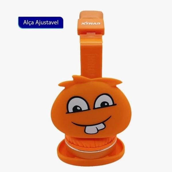 Imagem de Fone De Ouvido Infantil Bluetooth Mostrinho S/ Fio Divertido