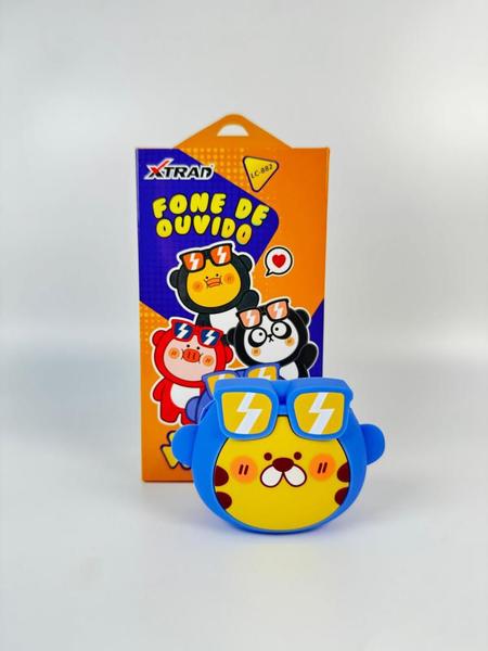 Imagem de Fone De Ouvido Infantil Com Fio E Case Animais Fofos Xtrad LC-882