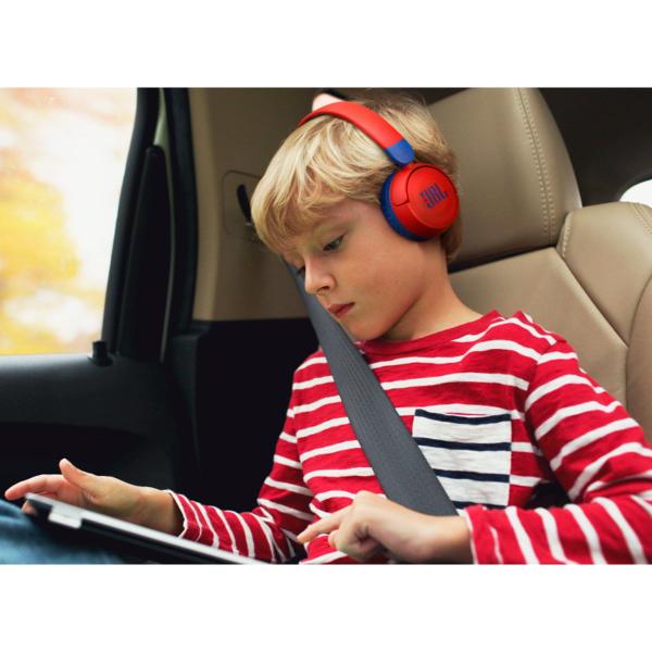 Imagem de Fone de Ouvido Infantil JBL JR310BT Vermelho Azul Bluetooth com Microfone Fone para Criança Sem Fio