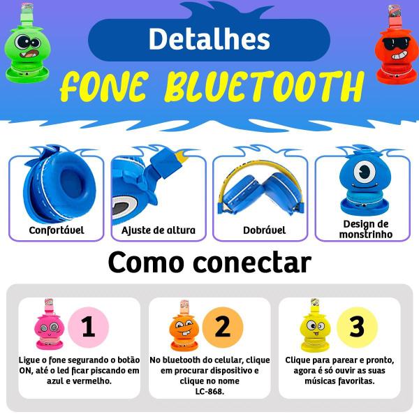 Imagem de Fone De Ouvido Infantil Sem Fio Modelo Frankie Bluetooth FM