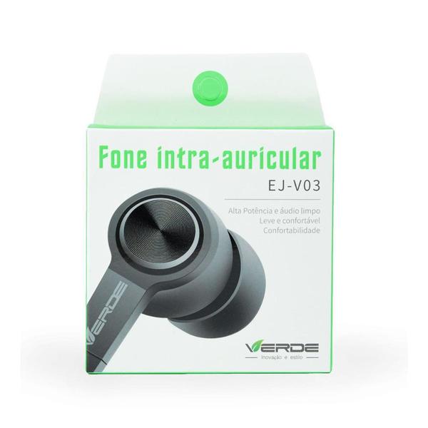 Imagem de Fone de Ouvido Intra-Auricular - Preto - Verde - Gshield