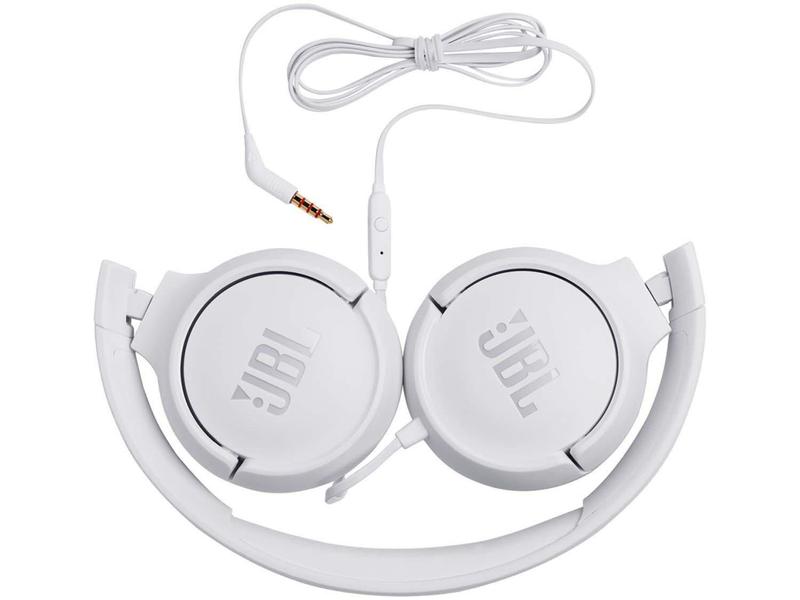 Imagem de Fone de Ouvido JBL com Microfone Branco - T500WHT