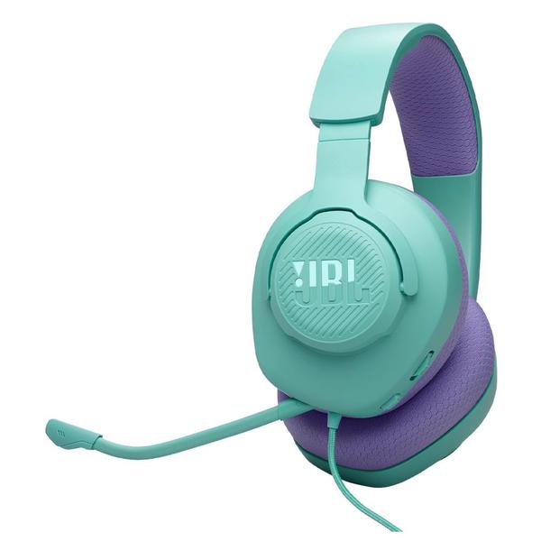 Imagem de Fone de Ouvido JBL Quantum 100 M2 Headset Gamer Ciano e Lilás Microfone Boom Destacável