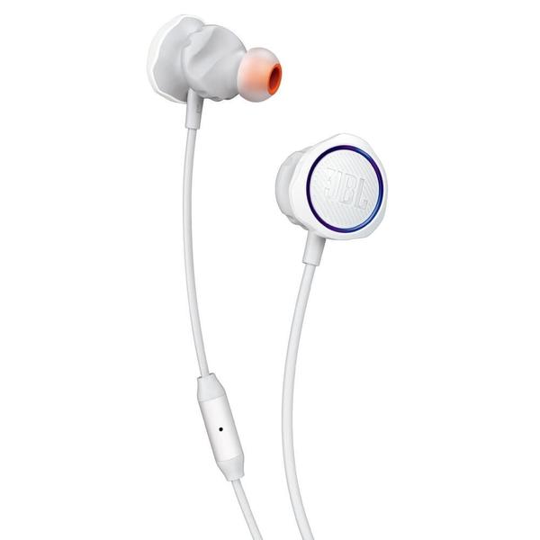 Imagem de Fone de Ouvido JBL Quantum 50 Branco Gamer com Microfone Controle de Volume Mic Mute Plug 3,5mm P3