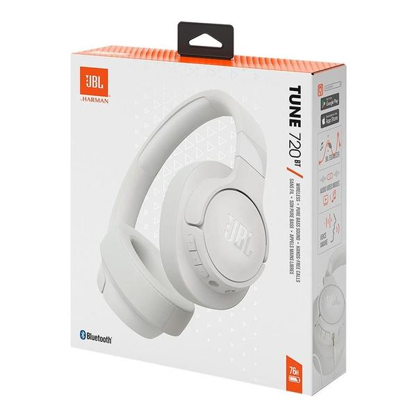 Imagem de Fone de Ouvido JBL Tune 720BT, Bluetooth, Bateria de até 76 Horas, Branco - JBLT720BTWHT