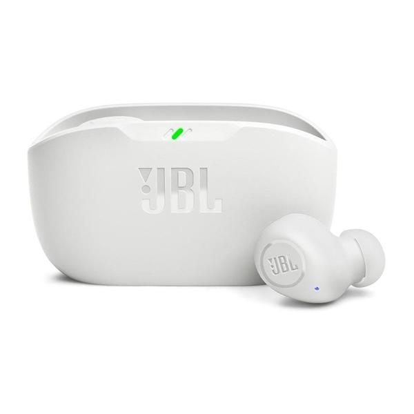 Imagem de Fone de Ouvido JBL Wave Buds 2, Cancelamento de Ruído, Bateria Até 40 Horas, Bluetooth 5.3, Conexão Multipontos, IP54, Branco - JBLWBUDS2WHT