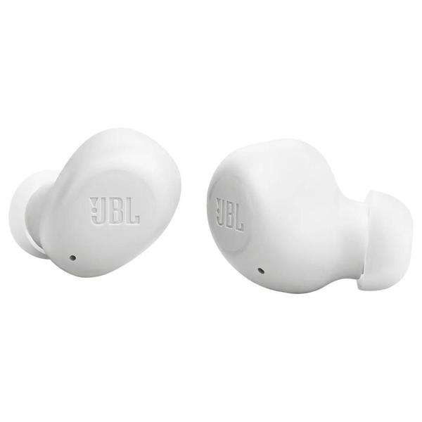 Imagem de Fone de Ouvido JBL Wave Buds, Bluetooth, Resistente á Água e Poeira, Branco - JBLWBUDSWHT