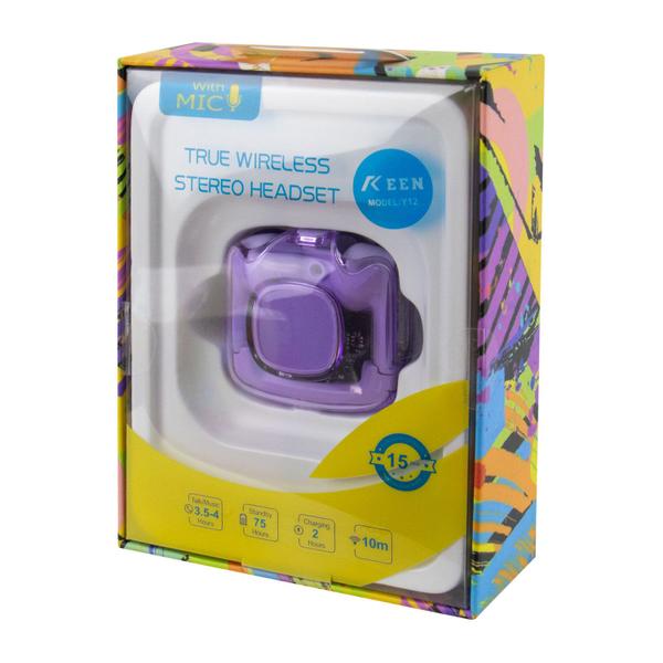 Imagem de Fone de Ouvido Keen Y12 - Bluetooth - Lilas