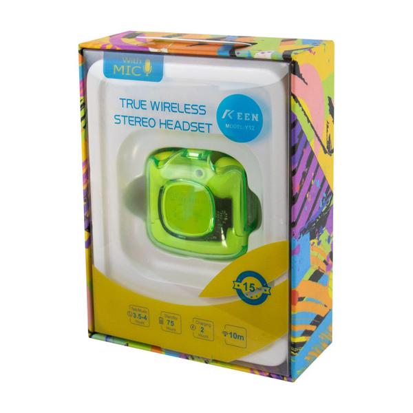 Imagem de Fone de Ouvido Keen Y12 - Bluetooth - Verde