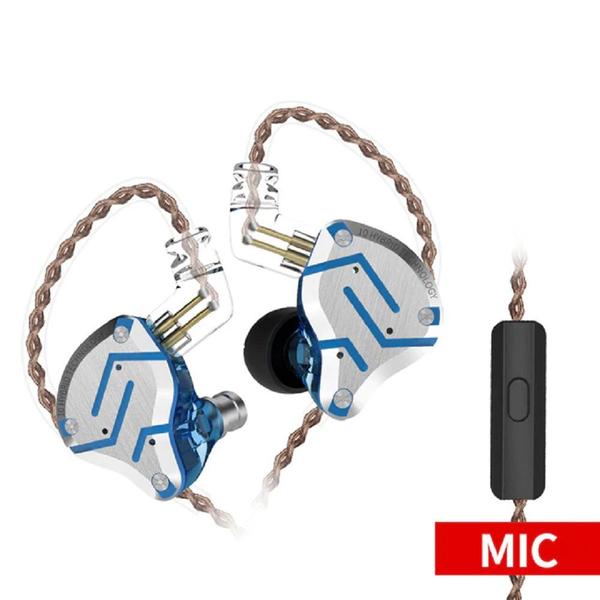 Imagem de Fone de Ouvido KZ ZS10 PRO Híbridos Intra-auricular In-Ear Microfone Moldado Cancelamento de Ruído 