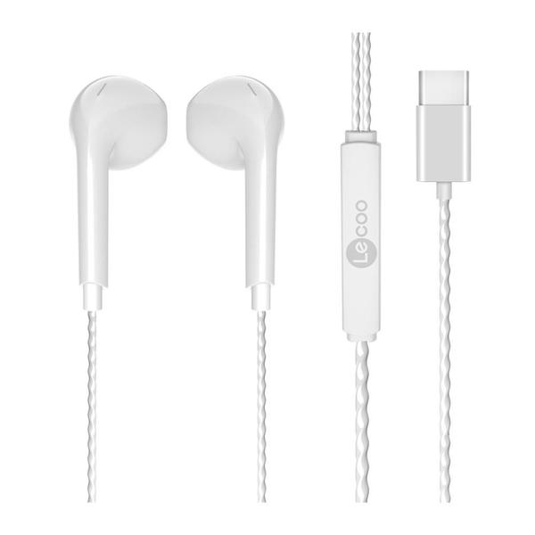 Imagem de Fone de Ouvido Lenovo Lecoo EH104 INTRA Auricular USB-C Branco