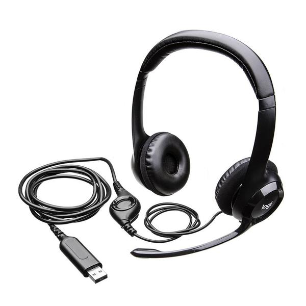 Imagem de Fone de Ouvido Logitech H390 Stereo - Preto