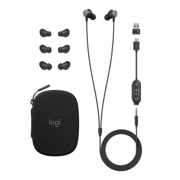 Imagem de Fone De Ouvido Logitech Zone Wired Earbuds Fio - 981-001008