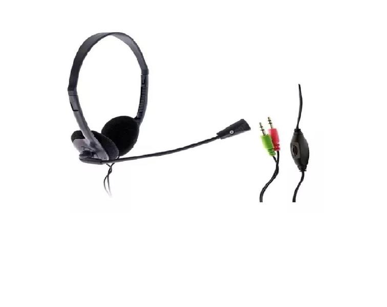 Imagem de Fone De Ouvido Microfone Preto Gamer Ajustável Headset F-024