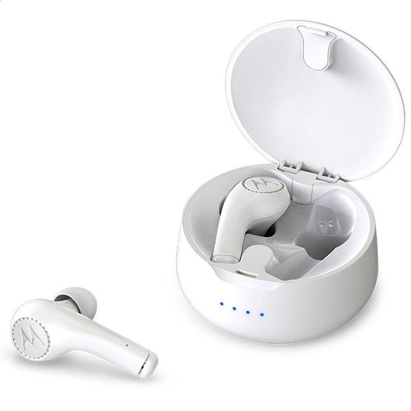 Imagem de Fone de Ouvido Motorola VerveBuds 500 Bluetooth Branco - Dual-Mic, Som Estéreo Rico, Conecte 2 Dispositivos, Bluetooth 5.0