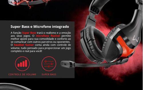 Imagem de Fone De Ouvido Multilaser Headset Warrior Gamer - Ph101