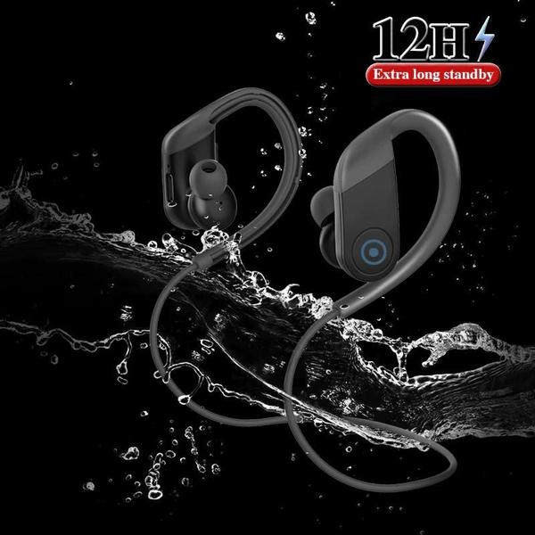 Imagem de Fone de Ouvido Neckband Bluetooth Proteção Anti-suor Esportes Caminhadas, Ciclismo, Corridas Power Bass Sound System