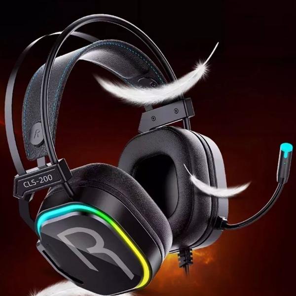 Imagem de Fone de Ouvido Over-ear Gamer Colusi GLS-200 RGB Preto