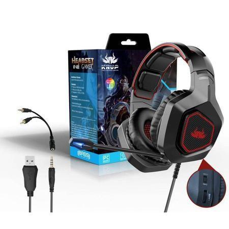 Imagem de Fone de ouvido over-ear gamer Knup KP-488