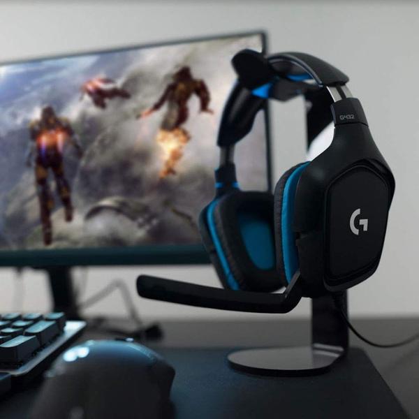 Imagem de Fone de ouvido para jogos Logitech G432 Wired 7.1 Surround Sound preto/azul