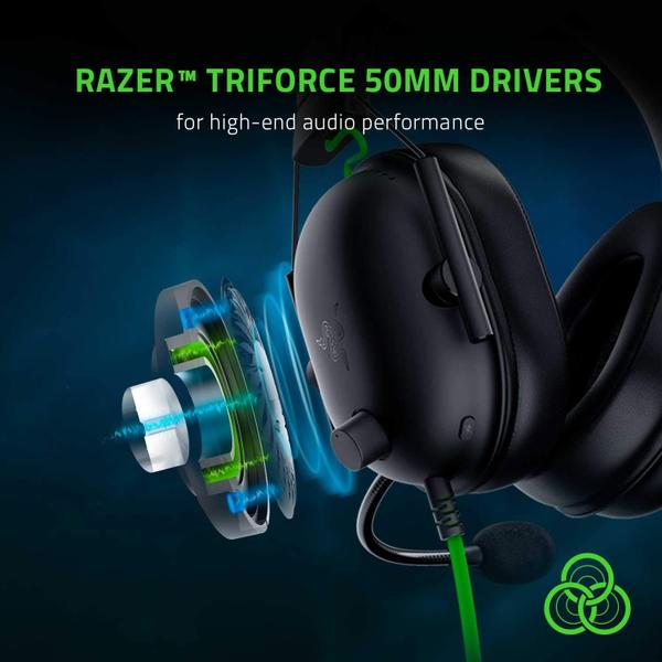 Imagem de Fone de ouvido para jogos Razer BlackShark V2 X 7.1 Surround Sound