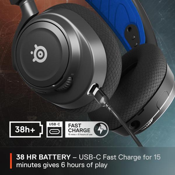 Imagem de Fone de ouvido para jogos SteelSeries Arctis Nova 7P Wireless 38H USB-C