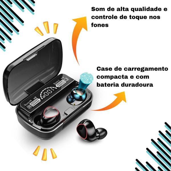 Imagem de Fone de Ouvido Premium Sem Fio Bluetooth Controle Touch Tws