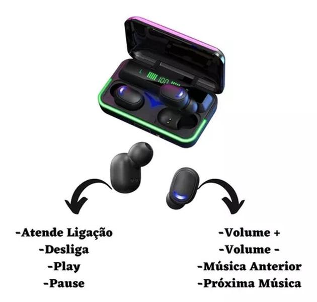 Imagem de Fone De Ouvido Prova D'água Bluetooth Mm-e10 Preto Original