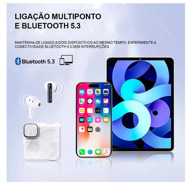 Imagem de Fone de Ouvido QCY T31 Melobuds Neo Bluetooth 5.3 Conexão Multiponto - Preto