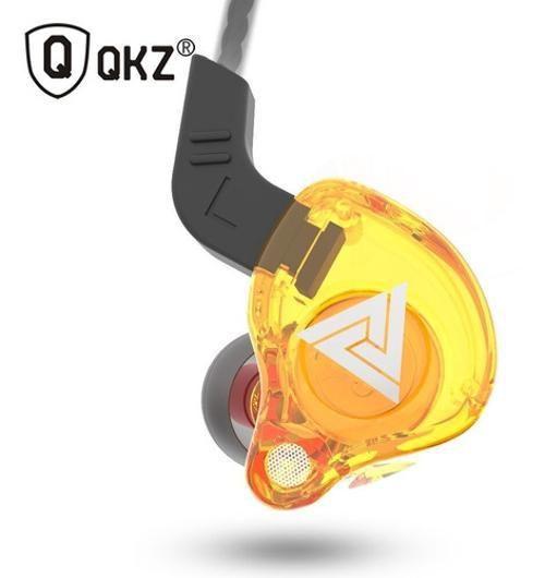 Imagem de Fone De Ouvido Qkz Ak6 Gamer Dj In Ear Com Case Amarelo