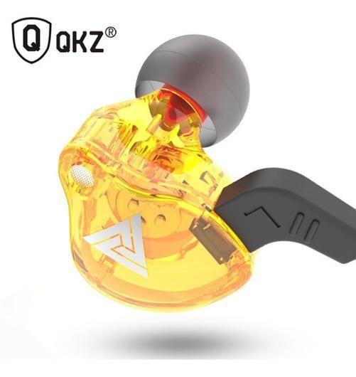 Imagem de Fone De Ouvido Qkz Ak6 Gamer Dj In Ear Com Case Amarelo