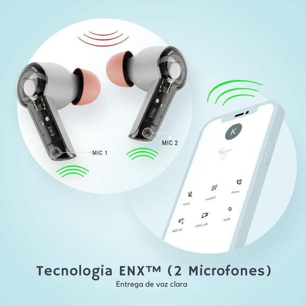 Imagem de Fone De Ouvido Sem Fio Bluetooth Airdopes 411 Anc Boat Bege