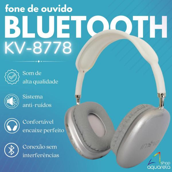 Imagem de Fone de Ouvido Sem Fio Bluetooth Cores Wireless Headset Cancelamento de Ruído