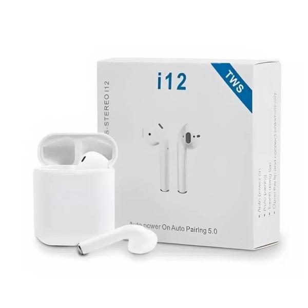 Imagem de Fone De Ouvido Sem Fio Bluetooth I12 5.0 Tws Branco