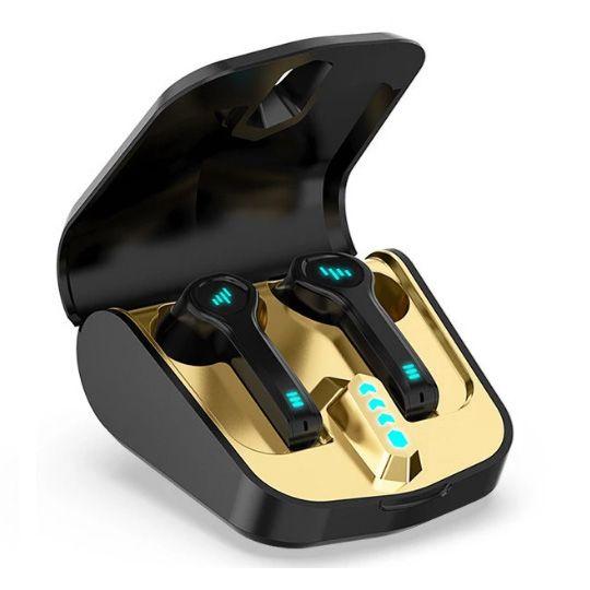 Imagem de Fone de Ouvido sem Fio Bluetooth Intra Auricular Preto Potente com Microfone Embutido Som Alto Carrega Rápido Stereo TWS