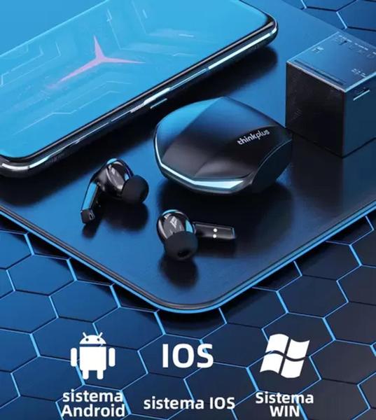 Imagem de Fone de Ouvido Sem Fio Bluetooth Lenovo GM2 Pro Preto