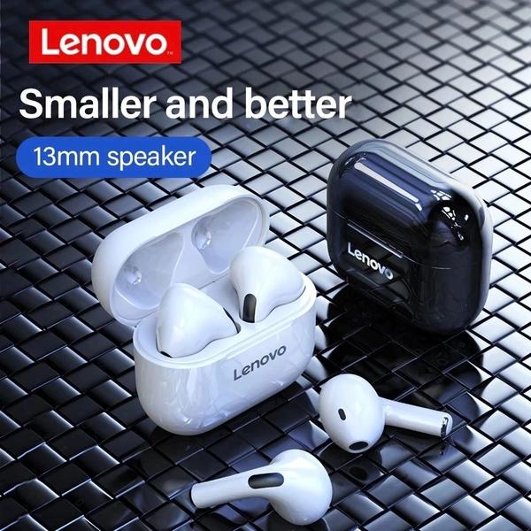 Imagem de Fone de Ouvido Sem Fio Bluetooth Lenovo LP40 - Músicas Games Esportes