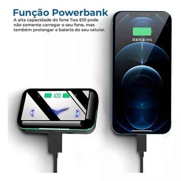 Imagem de Fone De Ouvido Sem Fio Bluetooth Touch Display Led